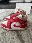Nike Air Jordan 1 Mid Women 7.5 New In Box White Sea Coral Atmosphere