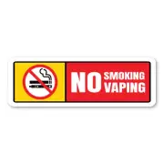 No Smoking / No Vaping - Rectangle design v2 - Magnet