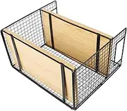 Mikinona Desktop Storage Shelf with Metal Frame and Design for Kitchen Countertop Versatile Organizer for Cups Spices and Snacks Efficient Storage for Home