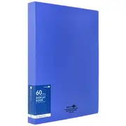 Aqua Drops A4 Display Book 60 Pocket Fixed Vivid Blue