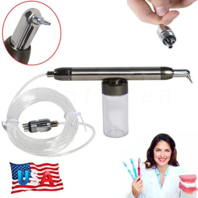 Dental Alumina Air Abrasion Polisher Sandblasting Sandblaster 4Hole Prophy Gun