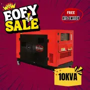 BBT 10KVA 23HP 2-Cylinder Diesel Silent Generator - 2-Year Warranty