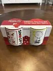 NIB PEANUTS CERAMIC TEA SET OF 2 JAPANESE CUPS SNOOPY CHARLIE BROWN LUCY