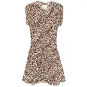 [Isabel Marant] Isabel Marant Octavia Mini Dress 40 FR NEUTRALS/BROWN