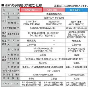 國際牌 CH951SWS 基礎洗淨 免治馬桶蓋 儲熱式 不銹鋼噴嘴 扶手面板 對應 DL-F610RTWS