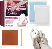 Plaster Hand Casting Kit - Family Hand & Foot Mold Making Set | & Wedding Keepsake Gift | Memory Craft for Couples, Parents & Grandparents | Christmas Decor