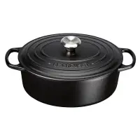 在飛比找蝦皮購物優惠-《法國 Le Creuset》現貨 橢圓鐵鍋 沉靜黑 27/