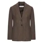 [Max Mara] Max Mara Buttoned Patch-pocket Jacket 38 IT BROWN