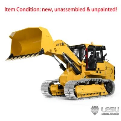 1/14 LESU Hydraulic RC Loader Tracked Vehicle 973K Unpainted Kit Sound Light ESC