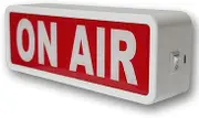 ON AIR Light Sign Recording Sign Studio Warning Signfor (Studio/Home Studio/Company/Desk or Wall Decor). Simple and Easy ON/Off Switch Button.Up Lighted Broadcast Warning Sign Finished