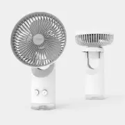 Claymore Prism Rechargeable Mobile Wireless Circulator Fan Lamp CLFN-C810WH New