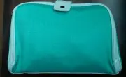 Borghese Large 12 x 8 in Cosmetic Makeup Case Bag with 2 Compartments Turquoise