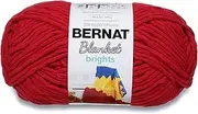 [Bernat] Blanket Brights Big Ball Yarn, 10.5 Ounce, Racecar Red, Single Ball