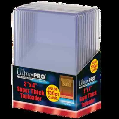 Ultra Pro Toploader 3"x4" Thick 130pt Card Holder 10 Pack [NEW] Case Top Loader