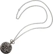 [LIFKOME] 1pc Pocket Watch Watches for Nurses Mens Chain Necklaces Necklace for Retro Watch Chain Necklace for Men Choker Necklace for Men Para Hombres Women Watches Black Alloy