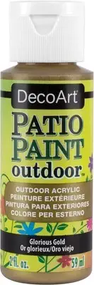DecoArt Patio Paint 2oz-Glorious Gold DCP-400