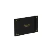 Eternity Ninety Flat Book 100% Cotton 6"" x 4"" (Landscape - Stitch Bound) Black