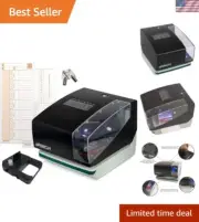 Digital Time Clock and Date Stamp with 50 Time Cards, 1 Ribbon & 2 Keys