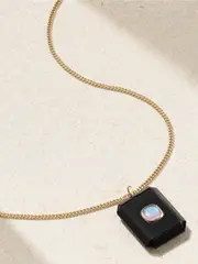 [Pascale Monvoisin] Pascale Monvoisin - Anton N°2 9-karat Gold, Onyx And Opal Necklace - Black - One size One size Black