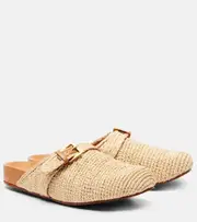 [Clergerie] Clergerie Quinta raffia mules AU 7 beige