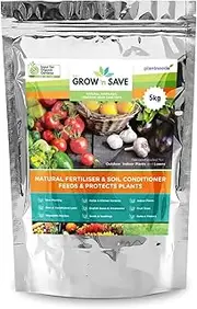 Grow N Save 5 kg Pellets - 100% Neem Cake Organic Fertiliser | Australian Certified Organic | Garden Fertiliser and Soil Conditioner | Natural Indoor Plant Fertiliser | Slow Release Fertiliser