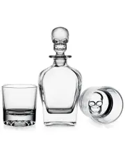 Godinger Hector Skull Decanter & Double Old Fashio