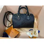 二手精品 LV 路易威登 SPEEDY BANDOULIERE 20 手提包 枕頭包 波士頓包 肩背包 M58953