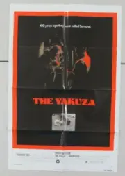 YAKUZA ORIGINAL TRI-FOLD 27X41 THEATRICAL MOVIE POSTER MAFIA 1975 ROBERT MITCHUM