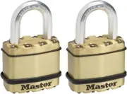 Master Lock Excell Heavy Duty Padlock with Key and Long Shackle - Cut-Proof B...