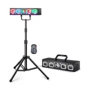 DJ Light with Stand, Pro 6 in 1 DMX & Sound Activated Laser Light Show Machin...