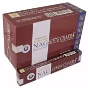 Vijayshree GOLDEN NAG SEVEN CHAKRA Incense - Bulk 1 Box (12 Packets)