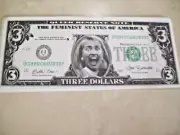 7 - Hillary Clinton $3 bill "Queer Reserve Note" Feminist States of America 1996
