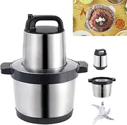 6L Electric Meat Grinder & Food Chopper – 2-Speed Stainless Steel Multi-Function Grinder for Meat, Fish, Vegetables – Large Capacity, Easy to Clean, Heavy-Duty Kitchen Processor,6L