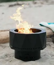 Portable Pellet Fire Pit Camping Backyard Summer Bonfire Wood Patio Firepit NEW