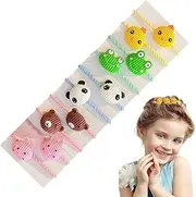 Kids Hair Bands for Girls, Cute Girls Hair Rope Soft Elastics Hair Bands Set of 10, Small Lightweight Colored Hair Rubber Bands Hair Accessories Elastic Hair Ties