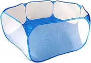 KONTONTY Foldable Ball Pool Tent 1pc Playpen Ocean Balls Fence Blue for Boys and Girls Playpen Imagination Development