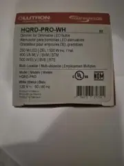 Lutron Homeworks HQRD-PRO-WH NEW!