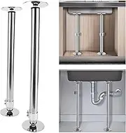 Undermount Sink Brackets, Adjustable Stainless Steel Undermount Sink Support, Kitchen Sinks Undermount Legs, Installation and Repair Kit for Kitchen, Bathroom (45-78cm)