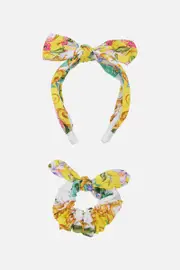 KIDS BOW HEADBAND AND SCRUNCHIE SET CATERINA SPRITZ