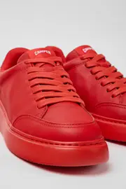 Runner K21 Red leather sneakers for women