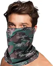 [Generic] Face Bandana, Windproof Facial Cover, Breathable Ice Silk Facial Cover with UV Protection for Motorcycle Running Hiking Cycling Camping