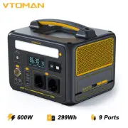VTOMAN Jump 600X Portable Power Station 600W, 299Wh LiFePO4 Battery Generator