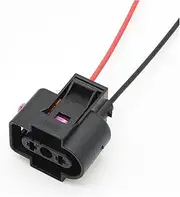 2P 1J0973202 1J0 973 202 Suitable for MK5 MK6 Suitable for A4 A6 Q5 R8 TT 2-pin Connector Washer Fluid Sensor Tail Wire(1 x 15cm Wire)