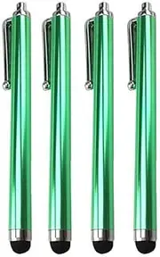 Pack of 8 Universal Touch Screen Pens - Responsive Capacitive Pen Set, Green, 2 Pcs
