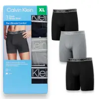 在飛比找momo購物網優惠-【Calvin Klein 凱文克萊】3件組 CK 天絲彈性