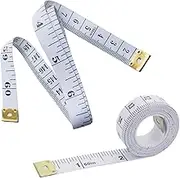 Body Measuring Tape, 2PCS White 60inch/150cm Soft Tape Measure for Body, Dual Sided Body Tape Measure for Sewing Tailor