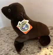 Wild Republic Harbor Brown Seal Pup Plush Sea Lion Stuffed Animal 14” NWT