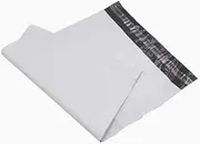 100 x Poly Mailer Courier Bags Self Sealing Packing Plastic Shipping Mailing Satchel White Thickness 60 Micron Multiple Sizes (200 x 250mm)