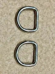 Dee Ring - 3/4" Nickel Plated - Medium Weight - Wire Welded - Pack of 100 (F60)