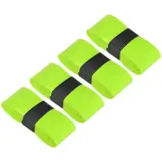 4Pcs Anti Slip Absorbent PU Tennis Badminton Racket Grip Tape Fluorescent Green